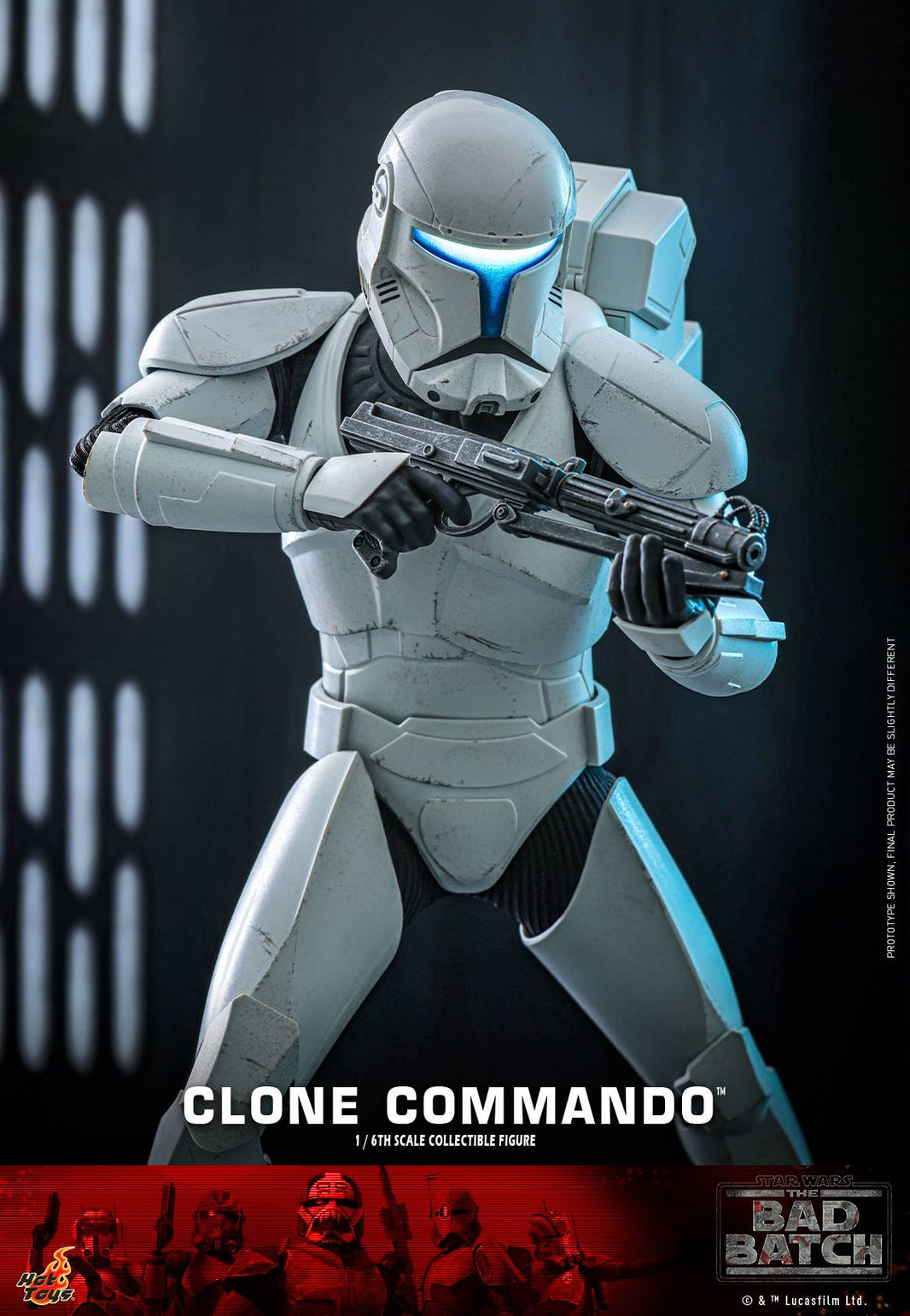 Hot Toys Clone Commando Hot Toys Star Wars: The Bad Batch TMS131 1/6 Scale Figure