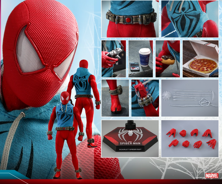 Hot Toys Marvel’s Spider-Man (Scarlet Spider Suit) VGM34 1/6 Scale Figure