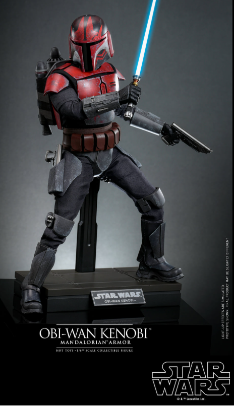 Hot Toys Star Wars : The Clone Wars – Obi-Wan Kenobi (Mandalorian Armor) TMS126 1/6 Scale Figure