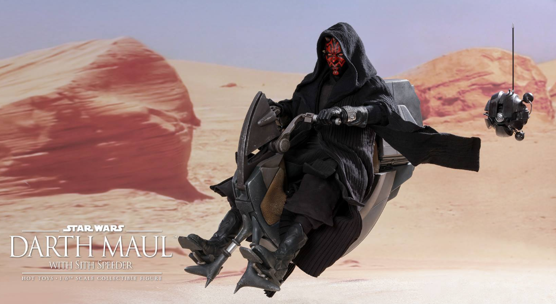 Hot Toys Darth Maul w/ Sith Speeder Star Wars I : The Phantom Menace DX17 1/6 Figure