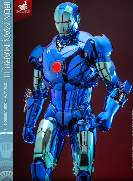 Hot Toys Iron Man Mark III (Stealth Mode Version) 2.0 Hot Toys D71 Iron Man MMS814 1/6 Scale Figure