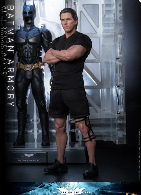 Hot Toys Batman Armory with Bruce Wayne Hot Toys The Dark Knight Rises MMS702 1/6 Scale Figure