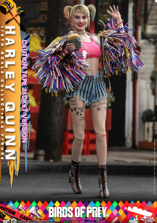 Hot Toys Harley Quinn (Caution Tape Jacket) Hot Toys Birds of Prey MMS566 1/6 Scale Figure