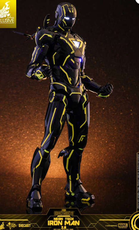 Hot Toys Neon Tech 2.0 Hot Toys D29 Iron Man 2 MMS523 1/6 Scale Figure