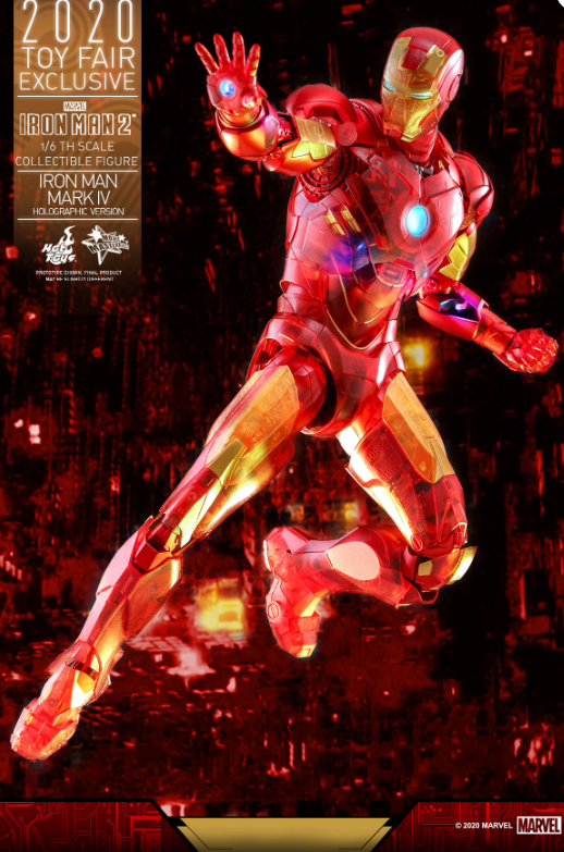 Hot Toys Mark IV Holographic Version Hot Toys Iron Man 2 MMS568 1/6 Scale Figure