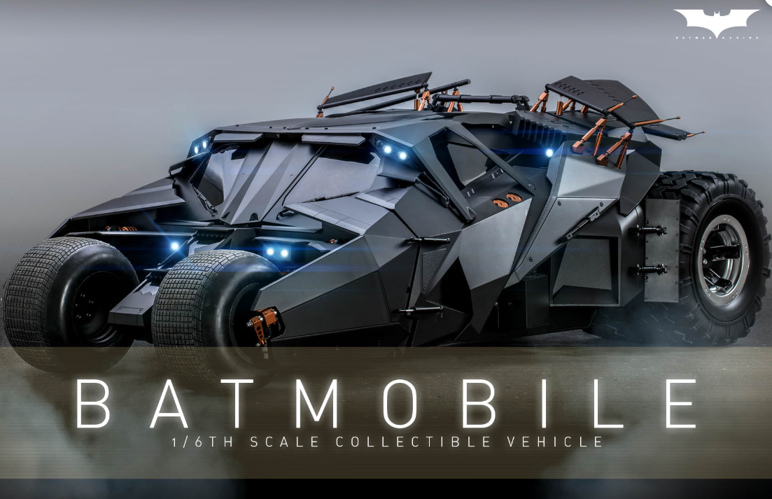 Hot Toys Batmobile Hot Toys Batman Begins MMS596 1/6 Scale Figure