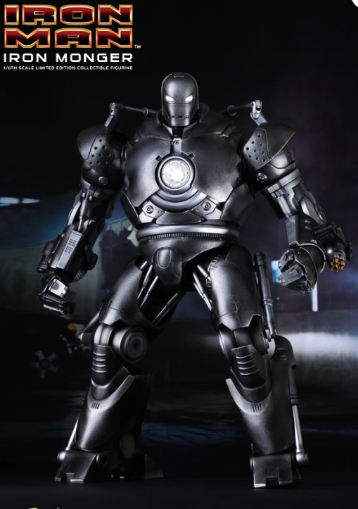 Hot Toys Iron Monger Hot Toys Iron Man MMS164 1/6 Scale Figure
