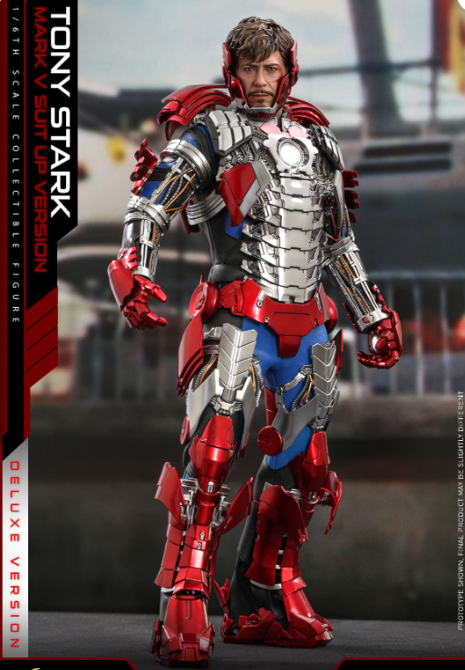 Hot Toys Tony Stark (Mark V Suit Up Version) Hot Toys Iron Man 2 MMS600 1/6 Scale Figure