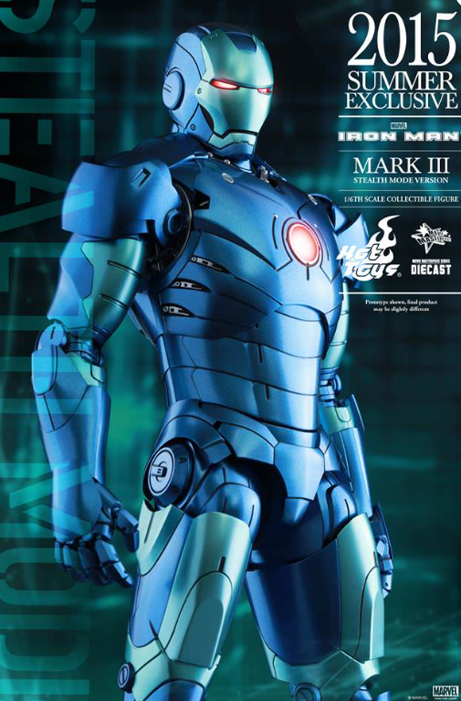Hot Toys Mark III (Stealth Mode Version) Hot Toys D12 Iron Man MMS314 1/6 Scale Figure