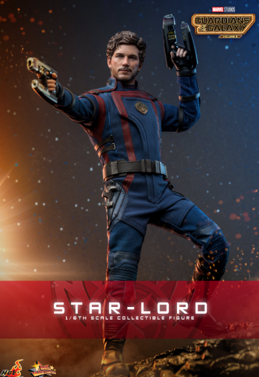 Hot Toys Star-Lord Hot Toys Guardians of the Galaxy Vol 3 MMS709 1/6 Scale Figure