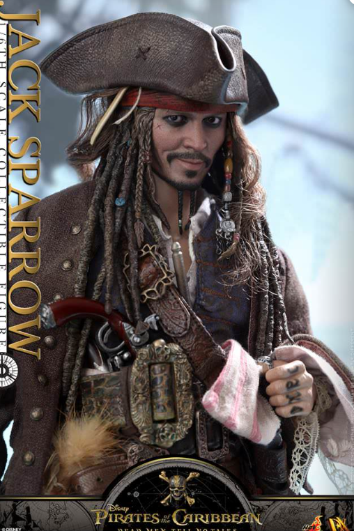 Hot Toys Jack Sparrow Hot Toys POTC : DMTNT DX15 1/6 Scale Figure