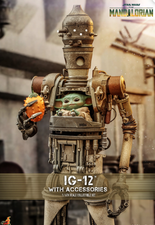 Hot Toys IG-12 with Accessories Hot Toys The Mandalorian TMS105 1/6 Scale Figure