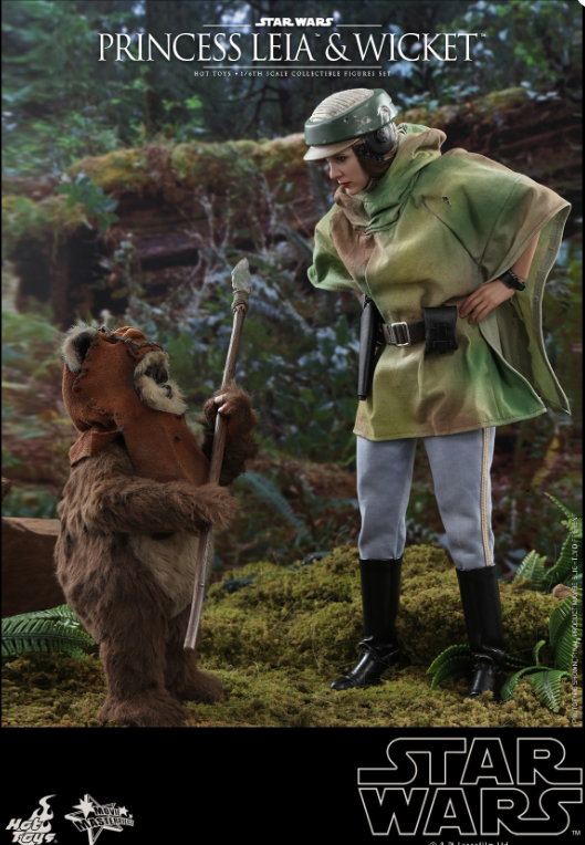Hot Toys Princess Leia & Wicket Hot Toys Star Wars : ROTJ  MMS551 1/6 Scale Figure