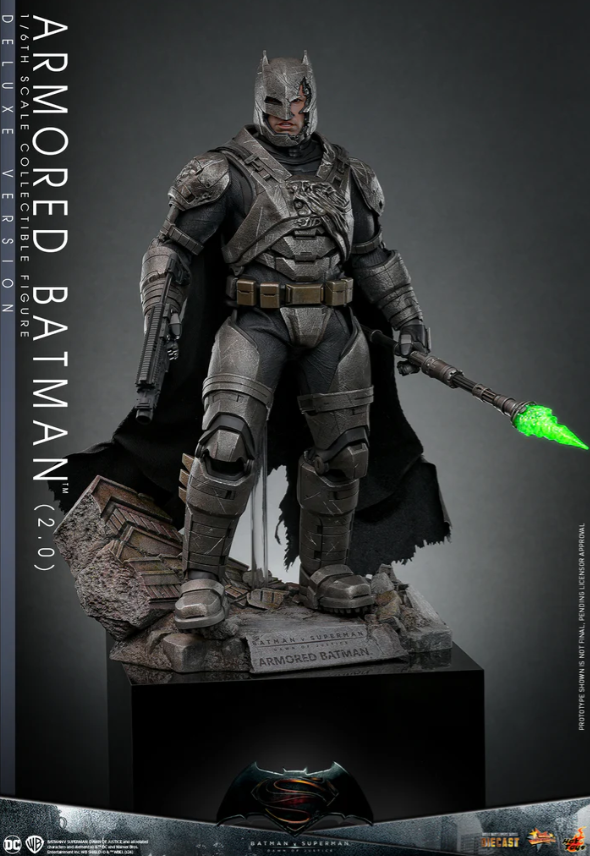 Hot Toys Armored Batman 2.0 (Deluxe Version) Hot Toys Batman v Superman: Dawn of Justice MMS743 1/6 Scale Figure