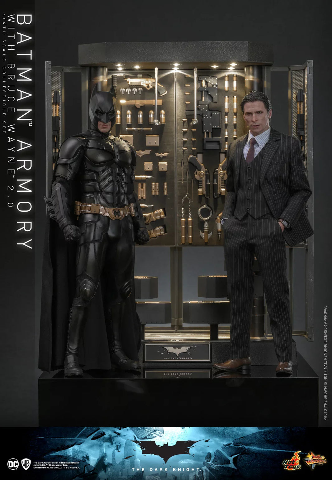 Hot Toys Batman Armory with Bruce Wayne (2.0) Hot Toys Batman: The Dark Knight MMS750 1/6 Scale Figure