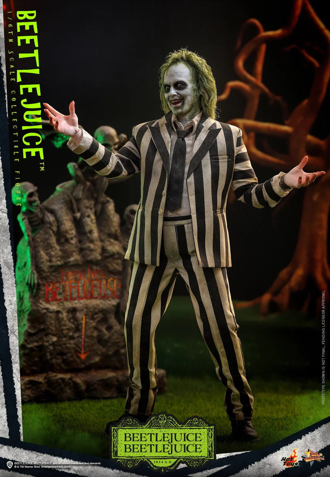 Hot Toys Beetlejuice Hot Toys Beetlejuice Beetlejuice MMS767 1/6 Scale Collectible Figure