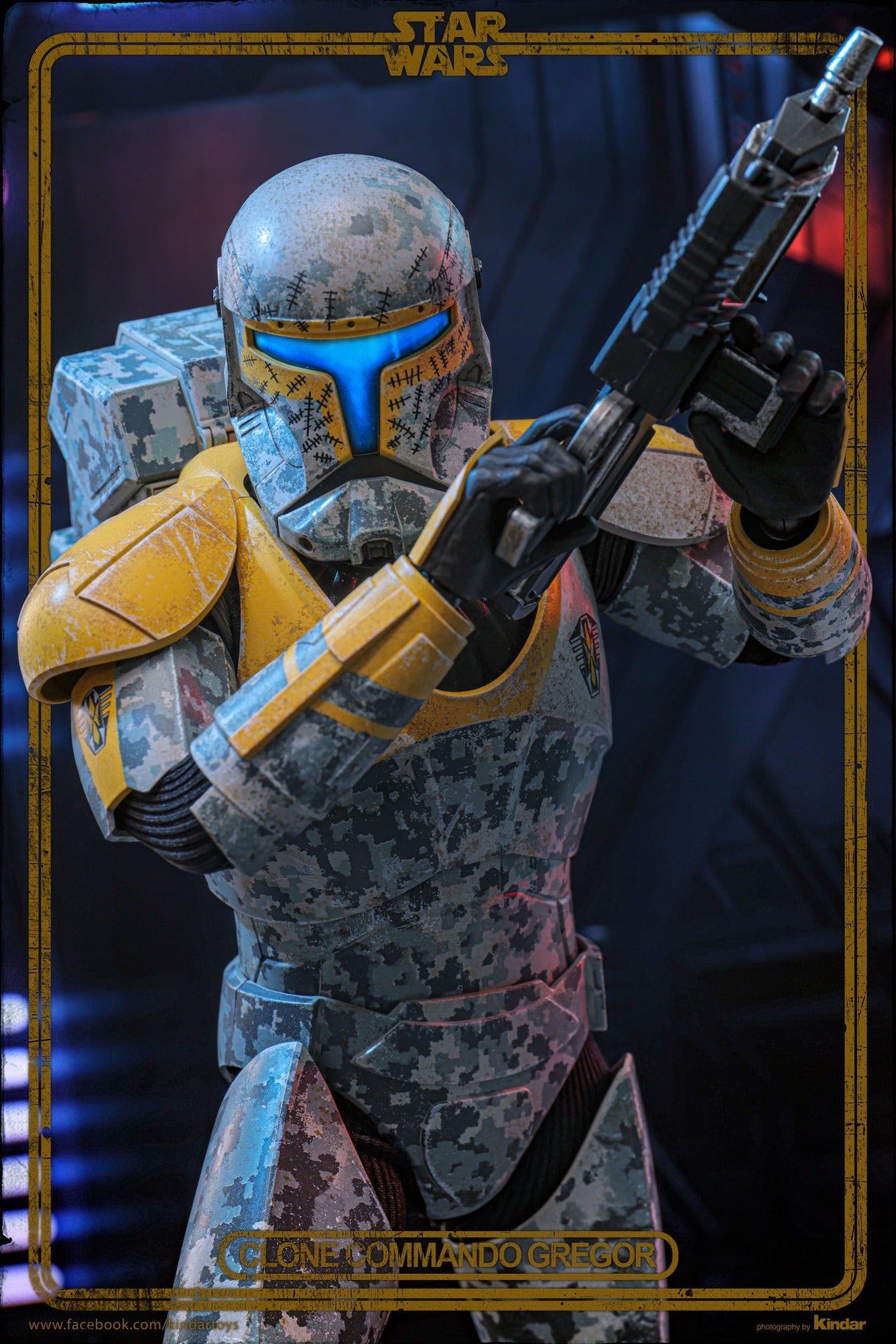 Hot Toys Clone Commando Gregor Hot Toys Star Wars: The Clone Wars TMS155 1/6 Scale Figure