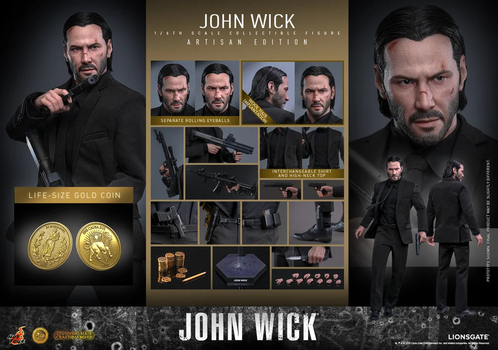 Hot Toys John Wick 1/6th scale Collectible Figure (Artisan Edition) MMS833AEB