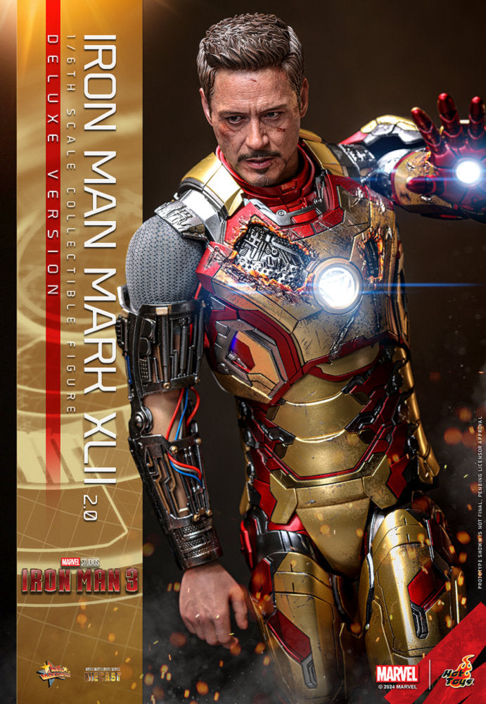 Hot Toys Iron Man Mark 42 Diecast (Deluxe Edition) Hot Toys Iron Man 3 MMS759 1/6 Scale Figure