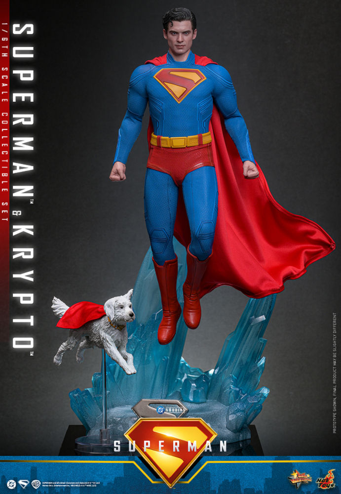 Hot Toys Superman & Krypto Collectible Set Hot Toys Superman MMS812 1/6 Scale Figure