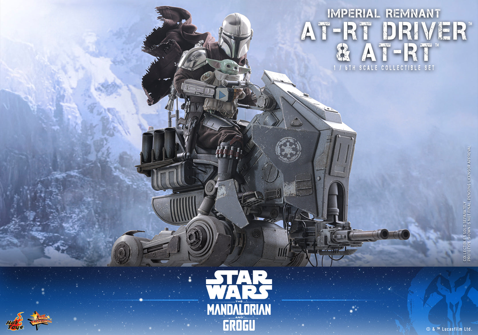 Hot Toys Star Wars: The Mandalorian & Grogu™ Imperial Remnant At-rt Driver™ And At-rt™ 1/6 MMS875