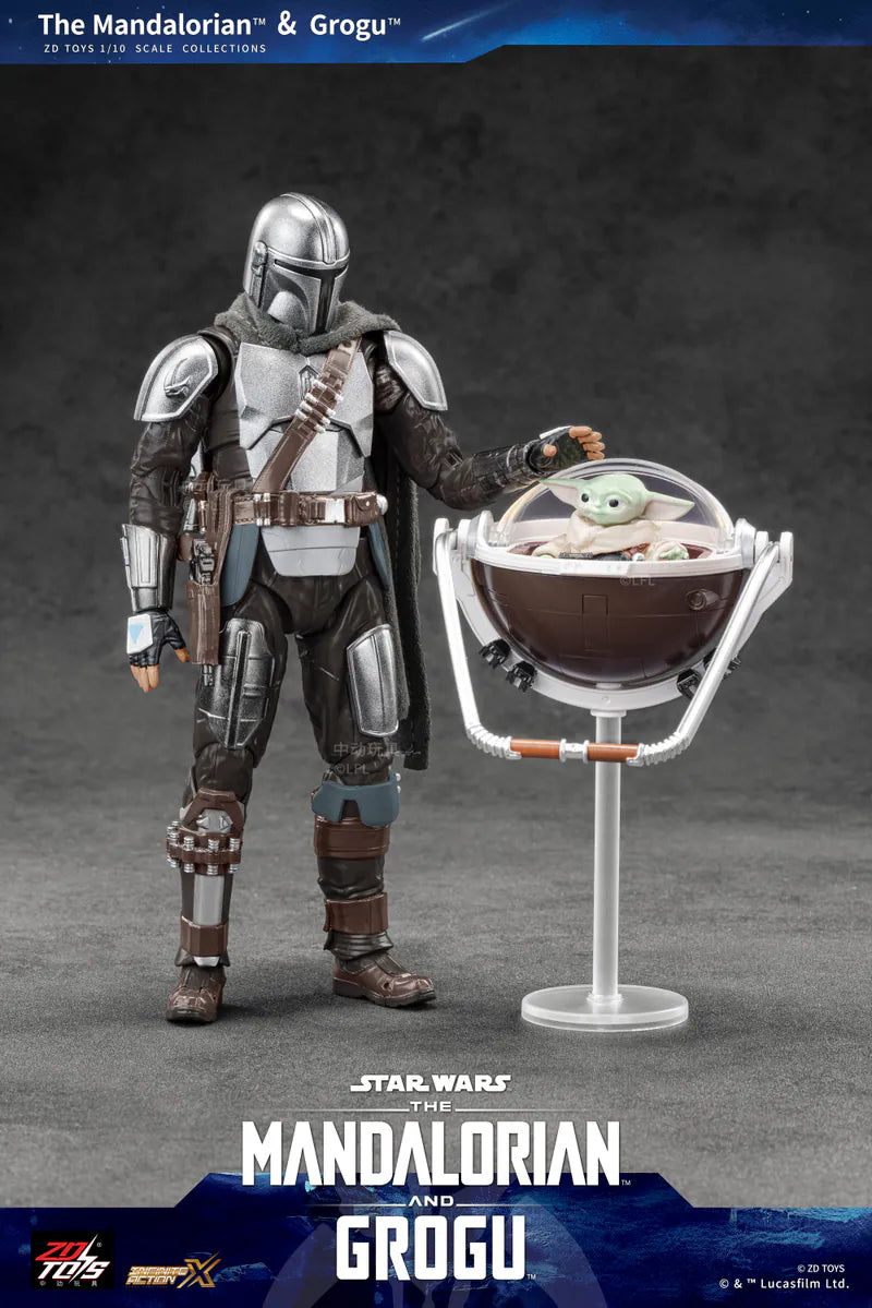 ZD Toys The Mandalorian And Grogu 1/10 Action Figure – Mint Pose