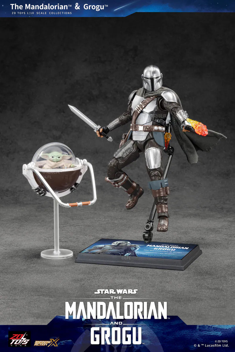 ZD Toys The Mandalorian And Grogu 1/10 Action Figure – Mint Pose