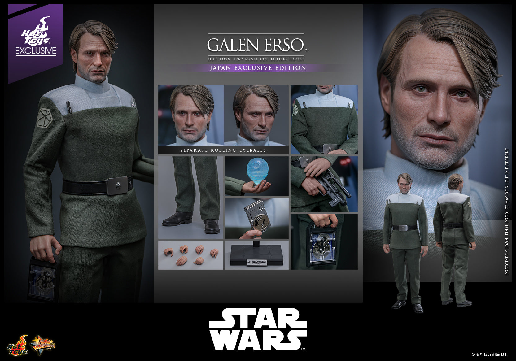 Hot Toys Star Wars: Rogue One Galen Erso Collectible Figure(Japan Exclusive Edition) MMS775 1/6 Scale Figure