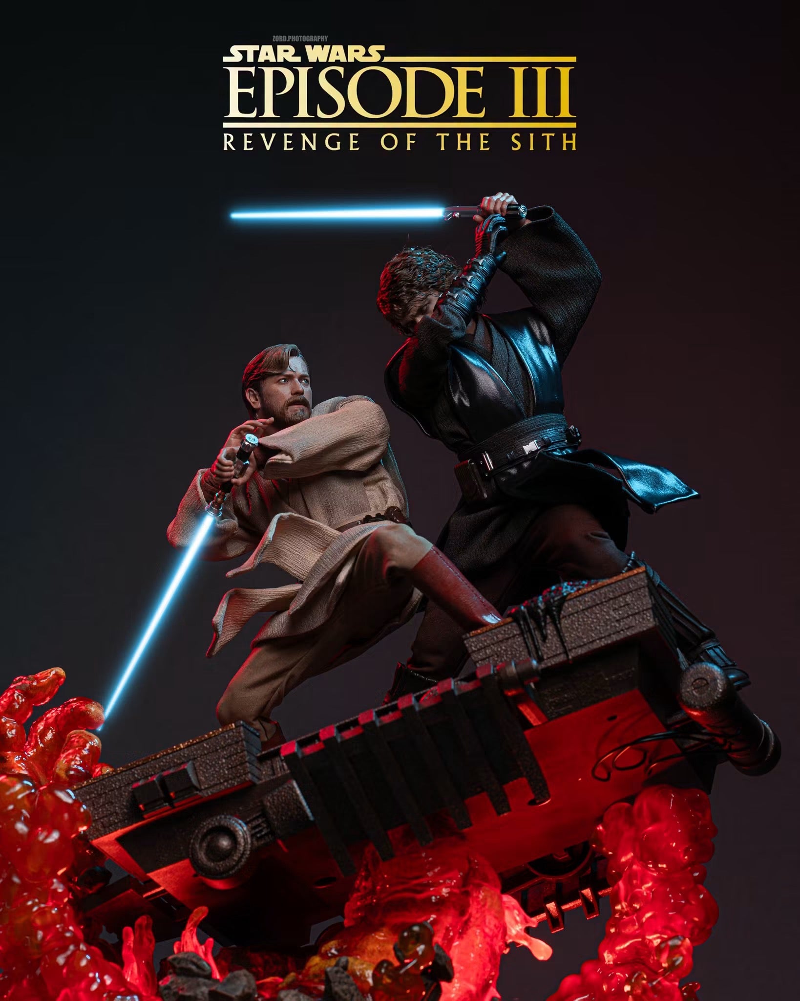 Hot Toys Star Wars: Revenge of the Sith™ 1/6th scale Obi-Wan Kenobi™ (Mustafar) Collectible Figure MMS843