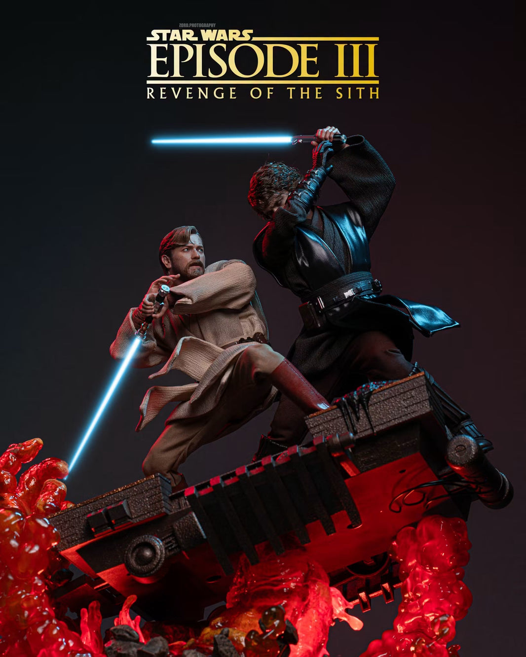 Hot Toys Star Wars: Revenge of the Sith™ 1/6th scale Obi-Wan Kenobi™ (Mustafar) Collectible Figure MMS843