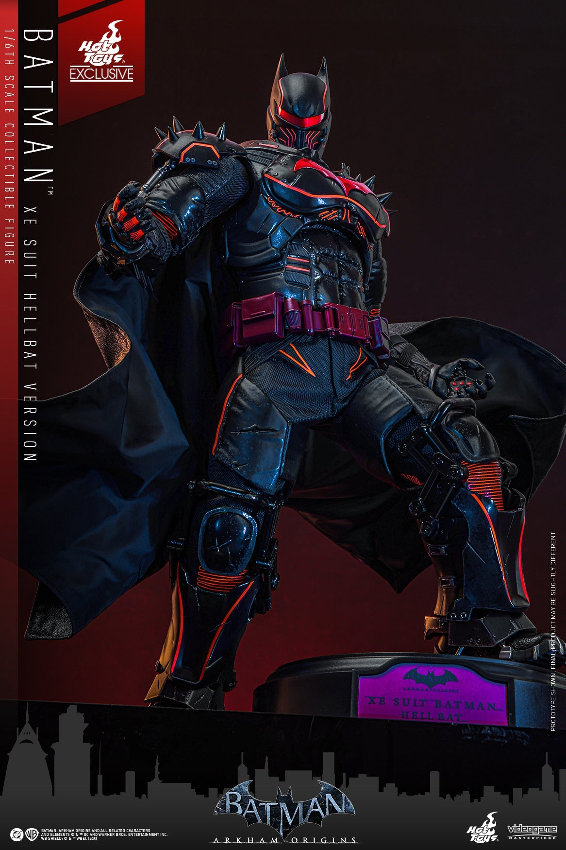 Hot Toys Batman (XE Suit Hellbat Version) Hot Toys Batman: Arkham Origins VGM73 1/6 Scale Figure