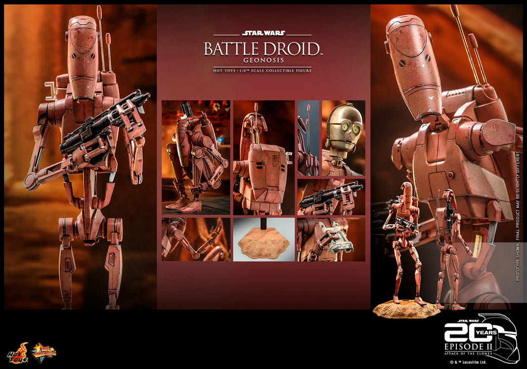 Hot Toys Star Wars–Star Wars Attack of the Clones Battle Droid Geonosis MMS649 1/6 Scale Figure