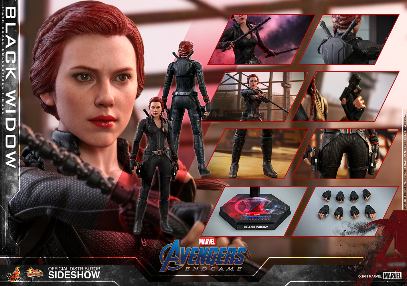 Hot Toys Marvel–Marvel Avengers Endgame Black Widow MMS533 1/6 Scale Figure