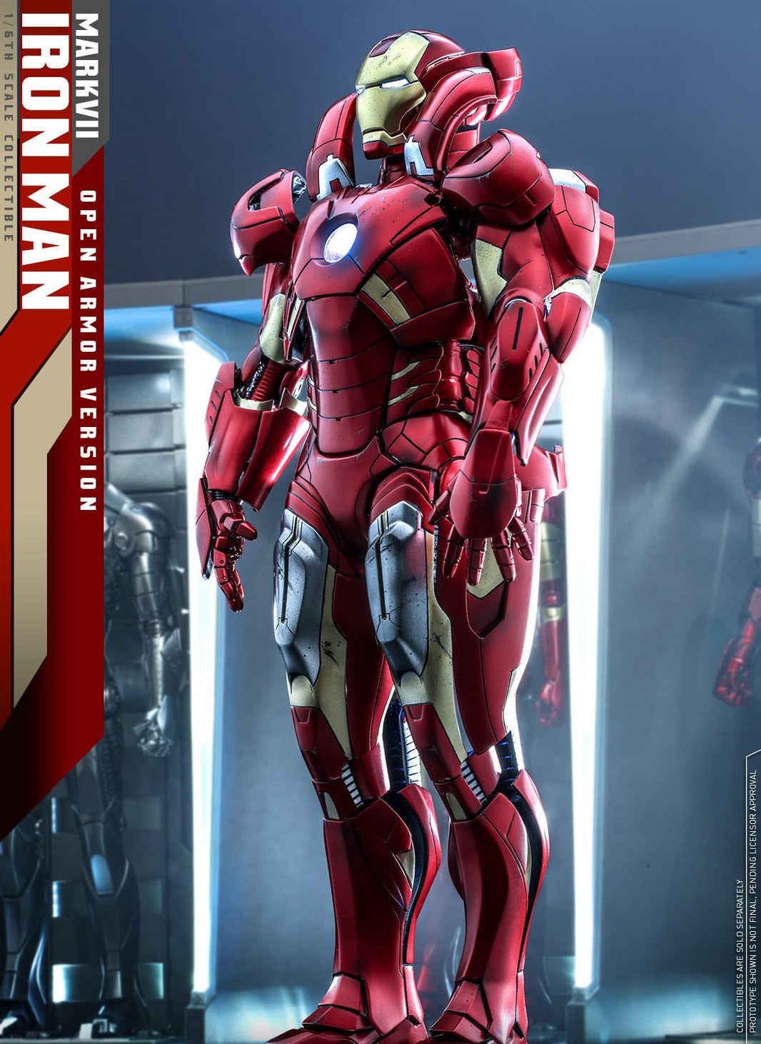 Hot Toys Iron Man-Ironman Mark VII (Open Armor Version) DS004 1/6 Scale Figure