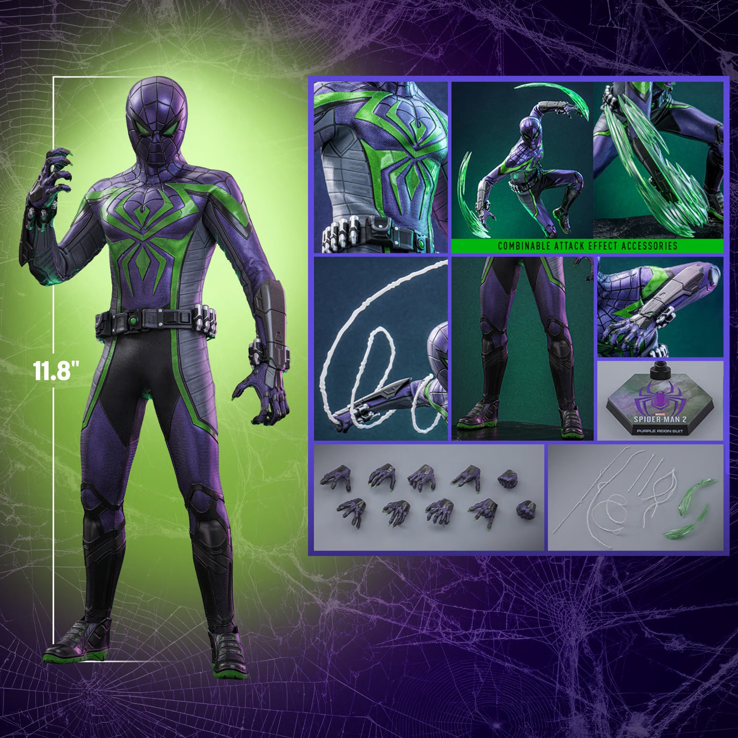 Hot Toys Marvel-Spider-Man 2:Miles Morales (Purple Reign Suit