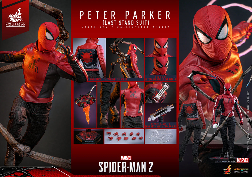 Hot Toys Marvel's Spider-Man 2 1/6th scale Peter Parker (Last Stand Suit) Collectible Figure VGM71