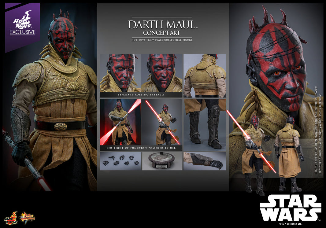Hot Toys Star Wars- Star Wars Episode I The Phantom Menace Darth Maul (Concept Art) MMS778B 1/6 Scale Figure