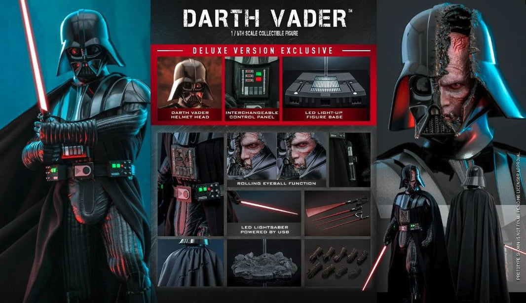 Hot Toys Star Wars Obi-Wan Kenobi-Star Wars Obi-Wan Kenobi Darth Vader Deluxe Version DX28 1/6 Figure