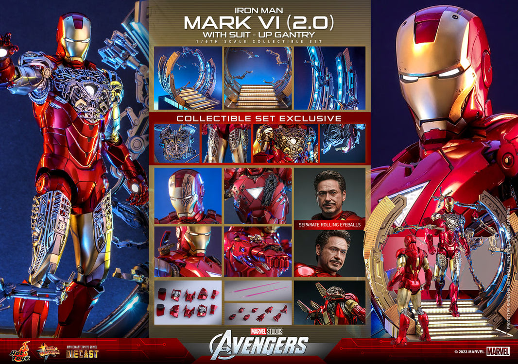 Hot Toys The Avengers Iron Man Mark VI 2.0 1/6 Figure MMS688 D53