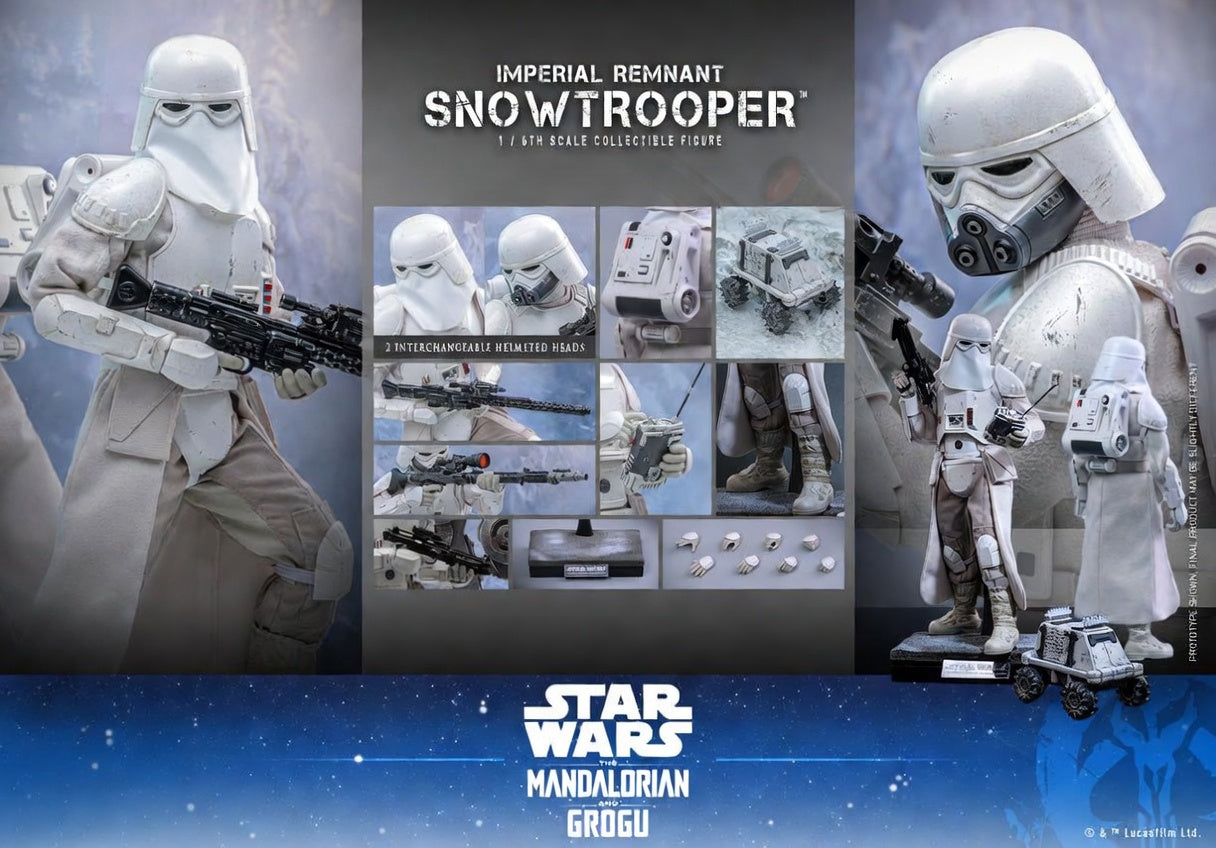 Hot Toys Star Wars: The Mandalorian & Grogu™ Imperial Remnant Snowtrooper™ 1/6th Scale Collectible Figure MMS838