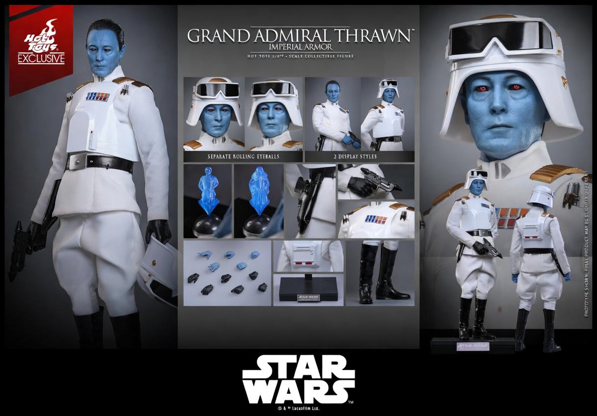 Hot Toys Star Wars: Rebels™ Grand Admiral Thrawn™ (Imperial Armor) [hot Toys Exclusive] 1/6th Scale Collectible Figure TMS169
