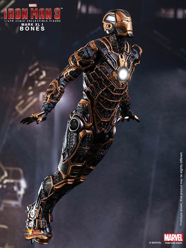 Hot Toys Iron Man-Iron Man 3 Mark XLI Bones Armor MMS251 1/6 Scale Figure