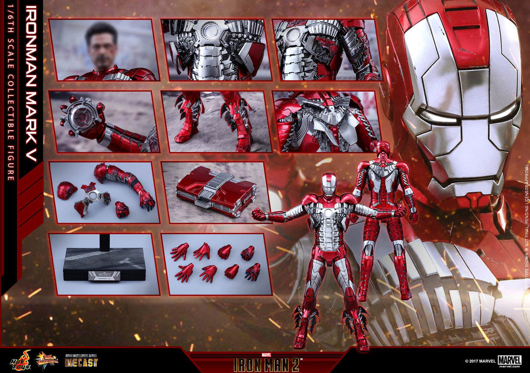 Hot Toys Iron Man – Iron Man 2 Mark V MMS400 1/6 Scale Figure