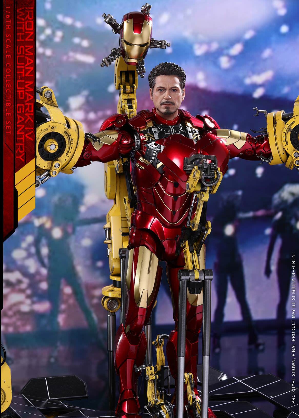 Hot Toys Iron Man–Iron Man 2 Mark IV with Suit-Up Gantry MMS462 1/6 Scale Figure