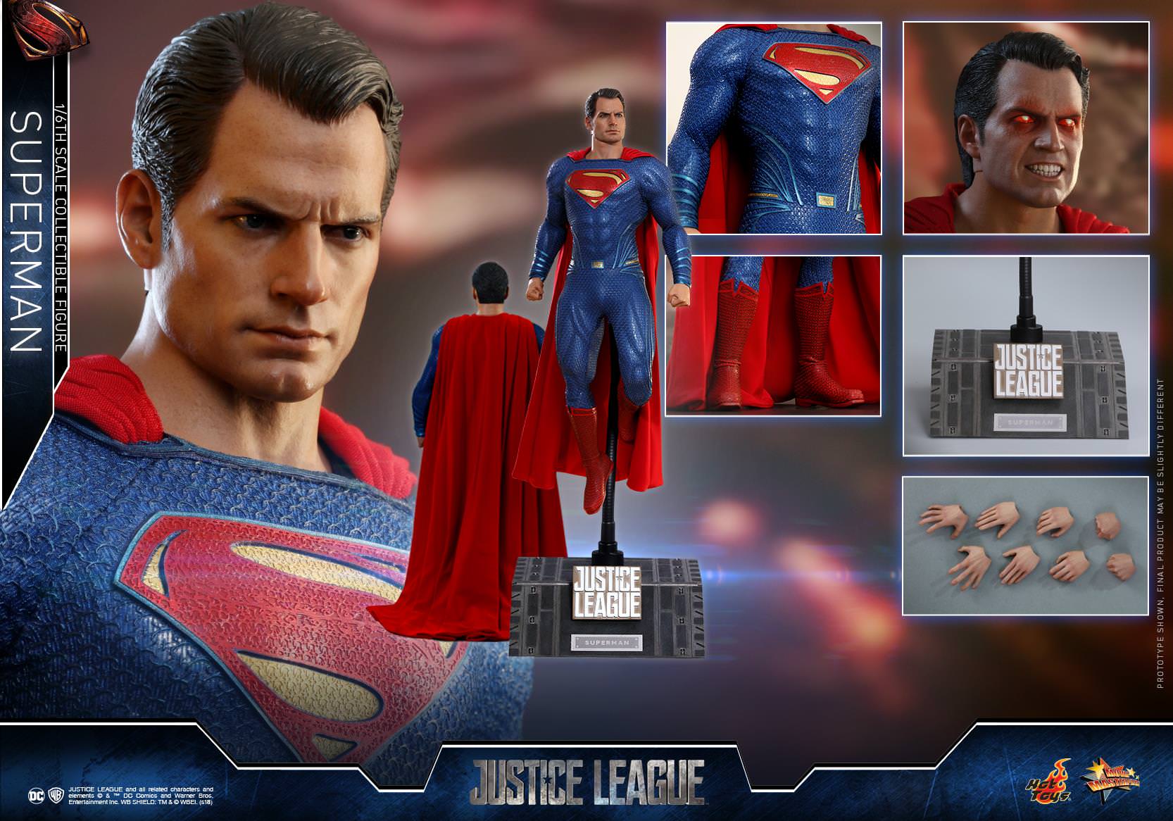 Hot toys DC Justice League Superman MMS465 1/6 Scale Figure