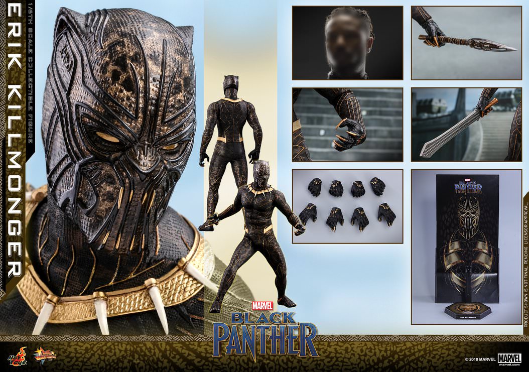 Hot Toys The Black Panther–The Black Panther Erik Killmonger MMS471 1/6 Scale Figure