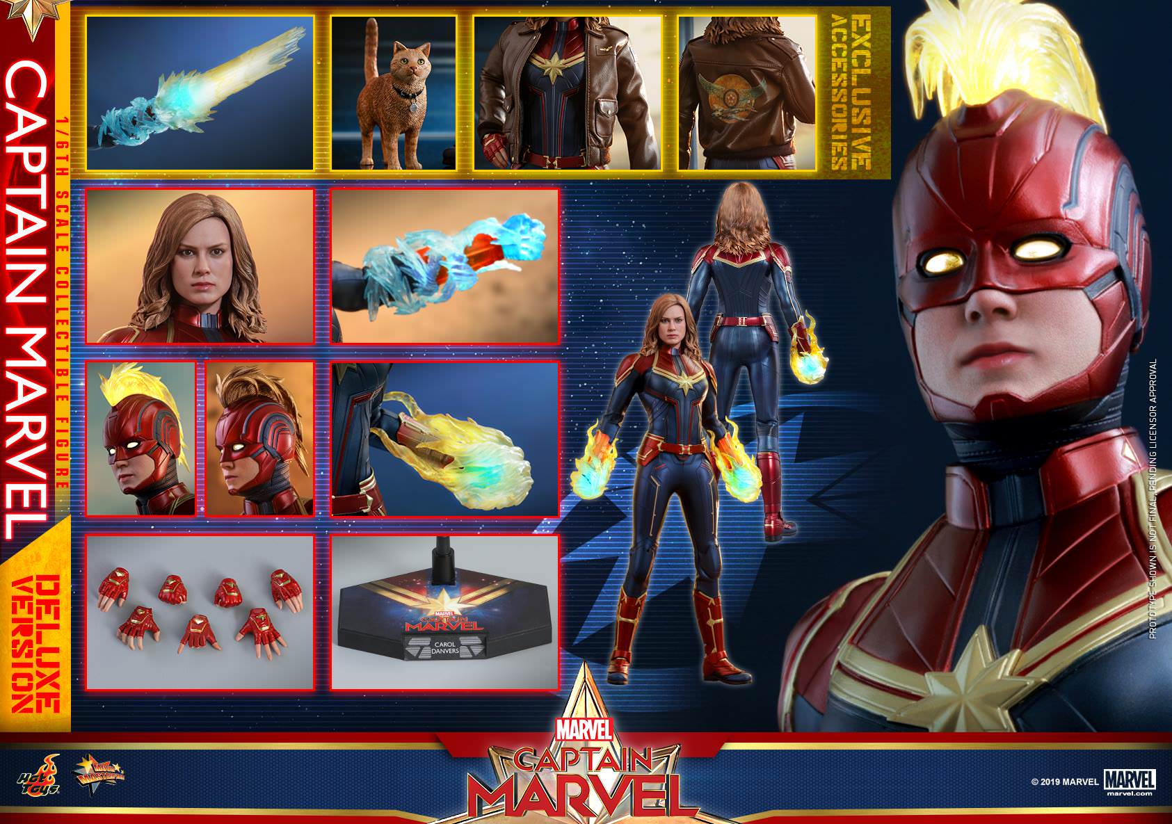 Hot Toys Captain Marvel MMS522 1/6 Scale Figure