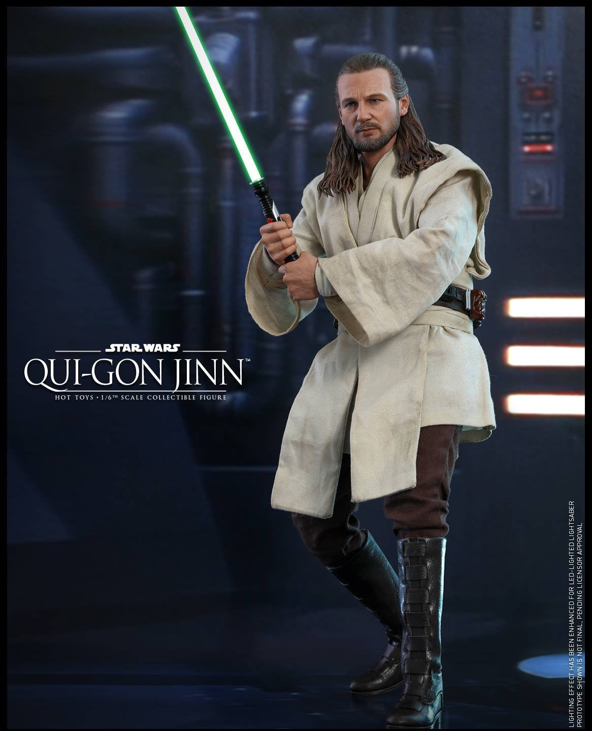 Hot Toys Star Wars-Star Wars The Phantom Menace Qui Gon Jinn MMS525 1/6 Scale Figure