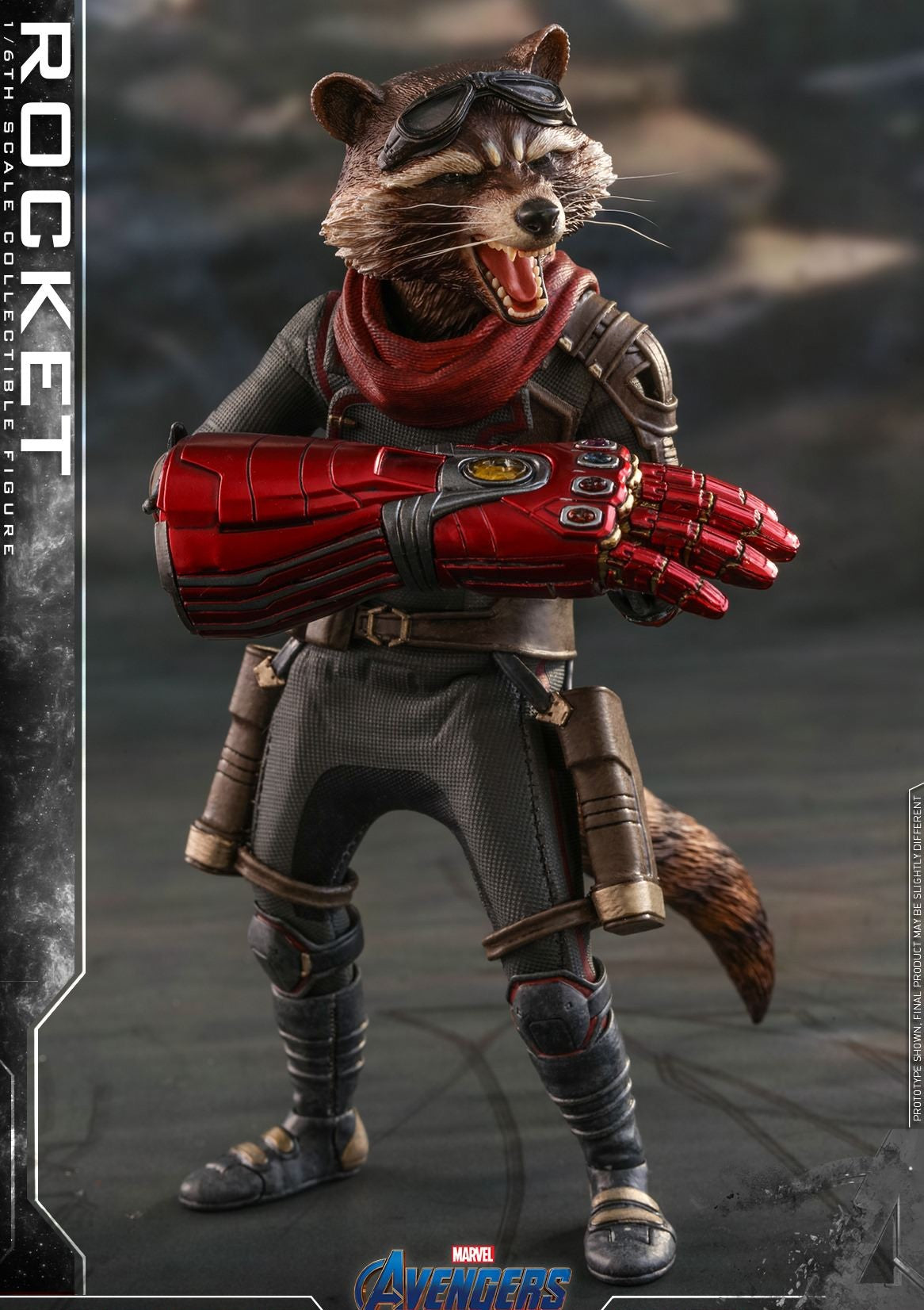 Hot Toys Avengers–Endgame Rocket MMS548 1/6 Scale Figure