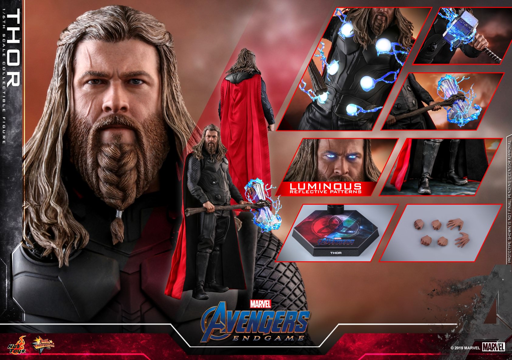 Hot Toys Avengers : Endgame – Thor MMS557 1/6 Scale Figure